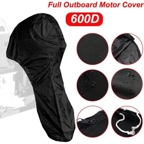 600D 100-225HP Outboard Motor Cover Storage Bag With Handles Dustproof Waterproof Full Outboard Motor Cover Carry Bag
