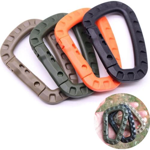 Tactical Military Molle Backpack Hook Buckle Outdoor Accessories Quickdraw Tool Clip Hunting Camping Carabiner Keychain Hooks