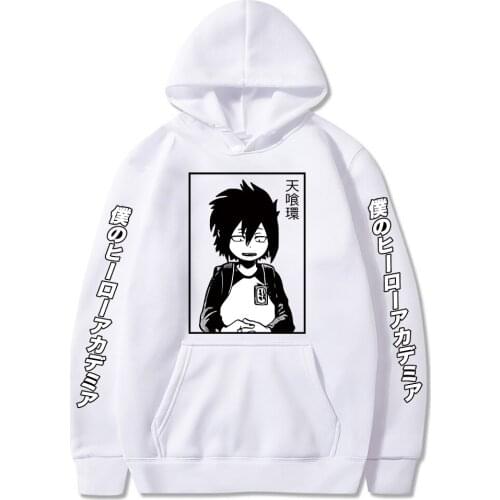 My Hero Academia Hoodies Anime Cosplay Tamaki Amajiki Print Hooded Sweatshirt Men Women Oversized MHA Loose Casual Sweater 2021