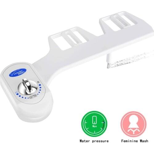 Bidet Ultra Thin Non Electric Bidet Toilet Seat Dual Nozzle Bidet Sprayer Fresh Cold Water Spray Personal Hygiene Easy Install
