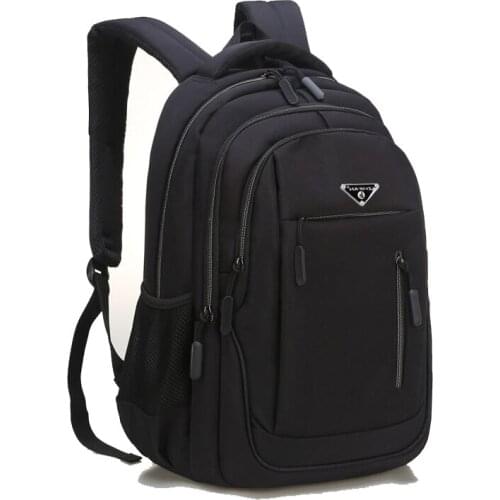 Large Capacity Men Backpack Laptop 15.6 Oxford Solid Multifunctional School Bags Travel Schoolbag Back Pack for Male Bags