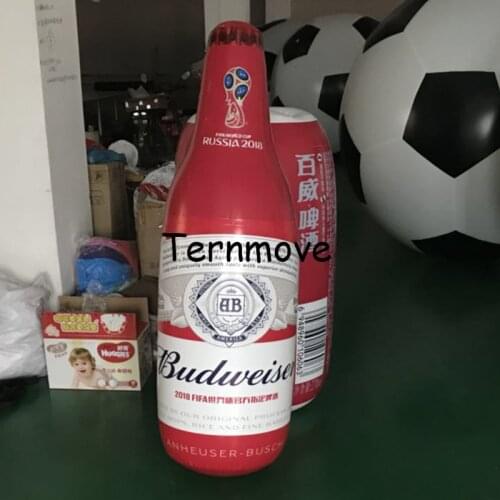 Air tight PVC bottle customized replica advertising product inflatable Bottled coffee with logo,advertising wine drink model