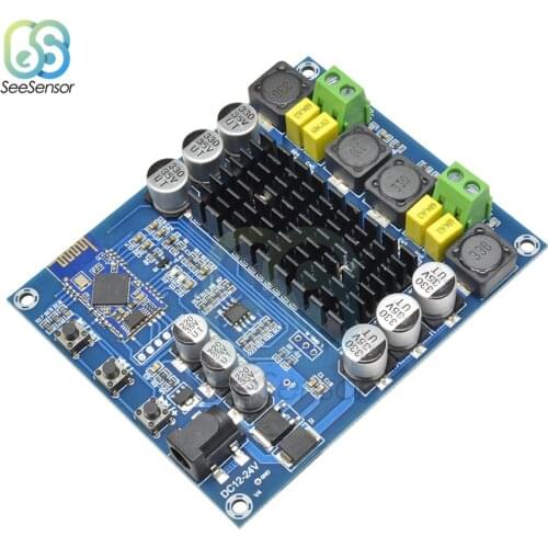 120W+120W TPA3116D2 Bluetooth 4.0 Dual-channel Stereo High Power Digital Audio Power Amplifier Board 2*120W DC 12-24V
