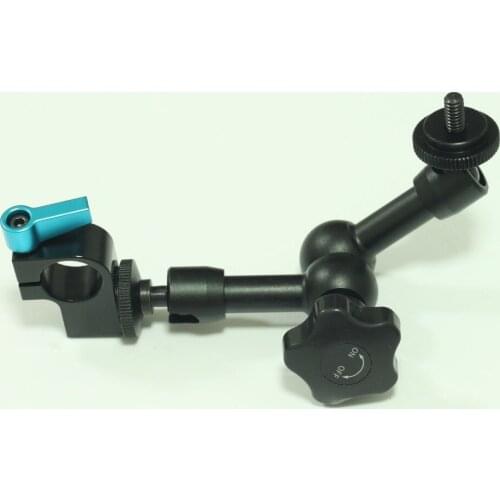 19mm Rod clamp with 7" Articulating Magic Arm for Rail Rig Rail LCD Monitor LED