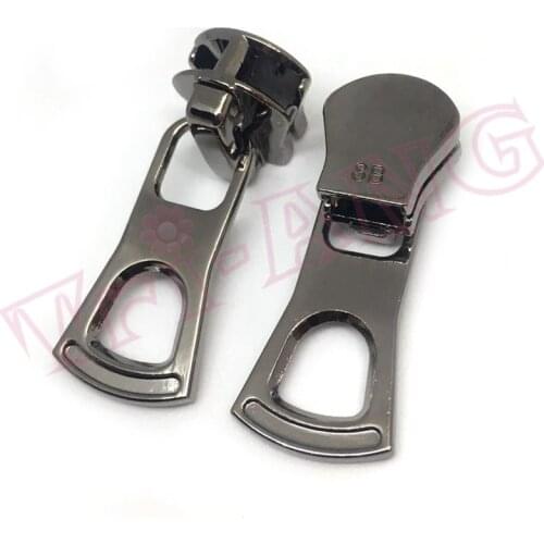 20pcs/lot, Garment Accessories 8# Nickle Black ZInc Alloy Zipper Sliders Exclusive to Resin Zippers