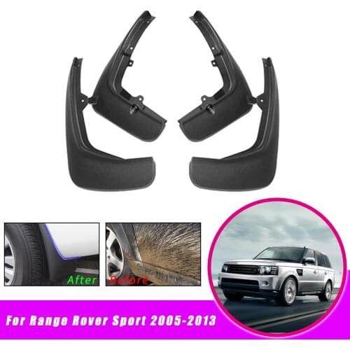 Car Mud Guards For Land Rover Sport L319 2005-2012 2013 Front Rear Splash Guards Over Fender Kit Car Styling Fender Accessories