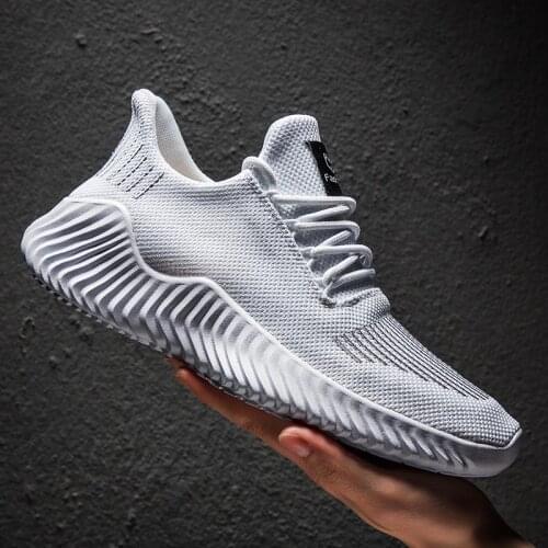 Large Size Summer Lightweight Mens Sneakers 2021 Sport Shoes Men Running Shoes Husband White Sports Shoes Men Walking GMB-1470