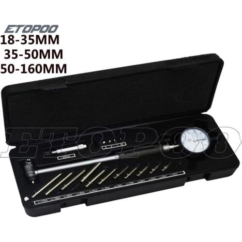 Dial Bore Gauge Hole Diameter Measuring gauge Inside diameter Scale Cylinder volume meter Dial indicator 18-35\35-50\50-160mm