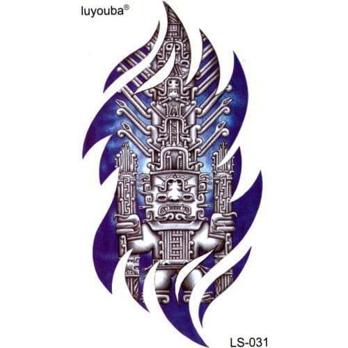 Maya civilization waterproof temporary tattoos men harajuku flash tattoo sticker tatuajes temporary tatoo men fake tatto