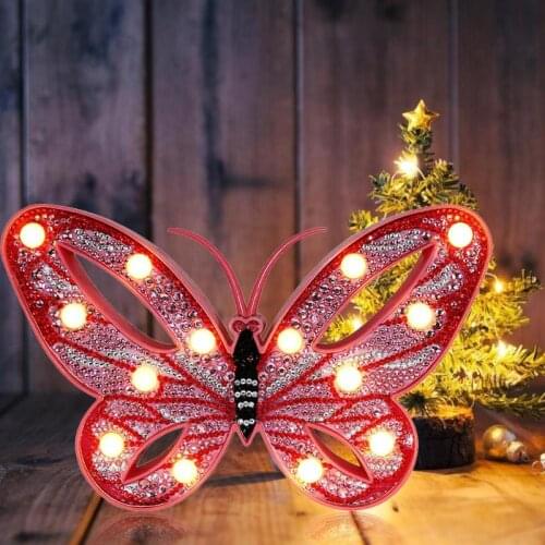 DIY Butterfly LED Full Drill Special Shaped Diamond Painting Modeling Lamp LED Night Light Gifts Diamond Painting Lamp