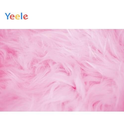 Yeele Pink Feathers Carpet Dreamy Portrait Pet Doll Photography Backgrounds Photographic Customized Backdrops for Photo Studio