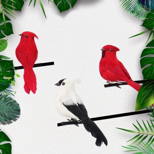 Simulation Bird Sparrow Ornaments Foam Feather Fake Bird Microview Shooting Props Home Balcony Venue Garden Supplies Decoration