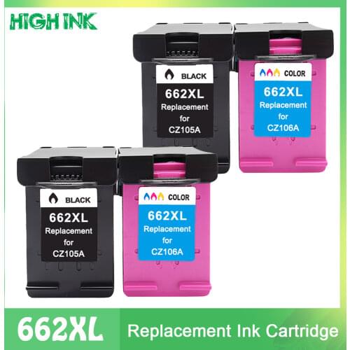 Compatible for HP662XL Ink Cartridge for HP662 662XL Deskjet 1515 1015 1018 1518 2645 3545 2648 2515 2548 3548 4518 2648 printer