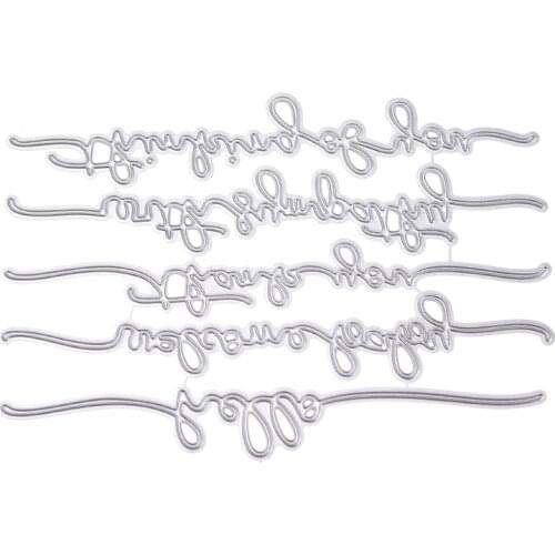 Creative Word Cutting Dies Stencil DIY Scrapbooking Embossing Album Paper Card