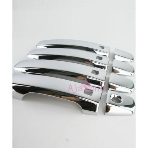 Door Handle Cover With 4 Smart Key Holes Chrome Car Styling 2008-2015 For Toyota LC Land Cruiser 200 Accessories