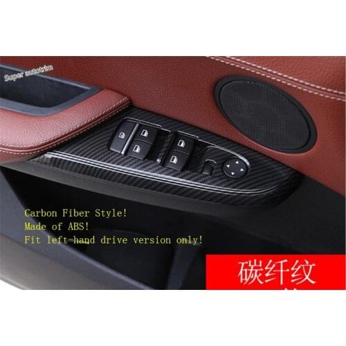 Lapetus For BMW X3 F25 / X4 F26 2012 - 2017 ABS Car Door Handle Holder Window Lift Button Switch Cover Accessories Interior Trim