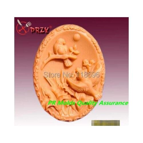 Magpies pigeons mother and son modelling silicon soap mold Cake decoration mold wholesale Handmade soap mold NO.:SO381