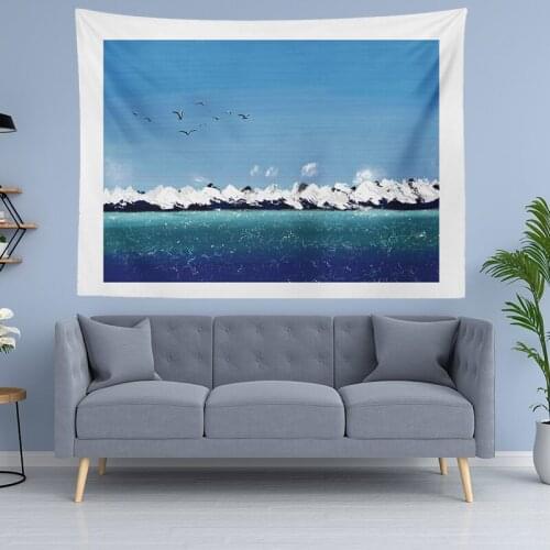 Декор на стену Background Cloth Atmospheric Ins Hanging Modern Landscape Painting Bedside Photo Tapestry Art Wall Decor гобелен