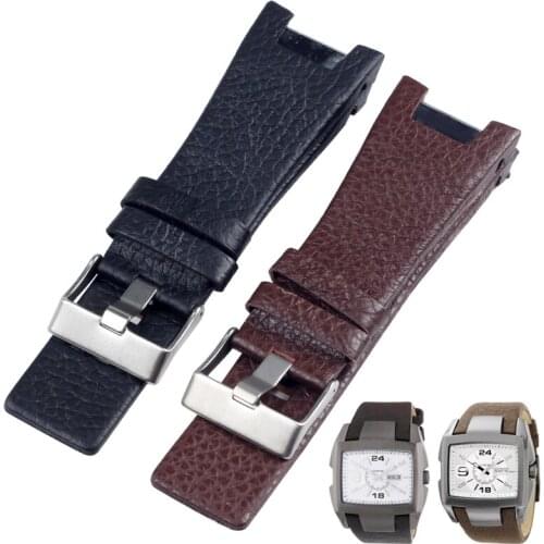 Genuine leather Watchbands For DZ1216 DZ1273 DZ4246 DZ4247 DZ287 Watch Strap mens wrist watch bracelet For Diese accessory