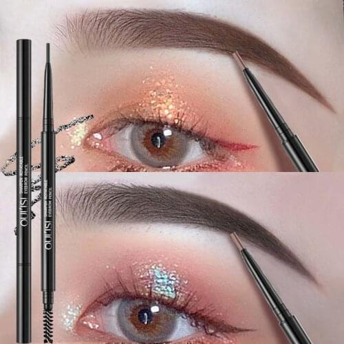 New Eyebrow Pencil Waterproof for Eyebrows Cosmetics Eyebrow Marker Enhancer Black Brown Tattoo Pen Eye Liner Pencil with Brush