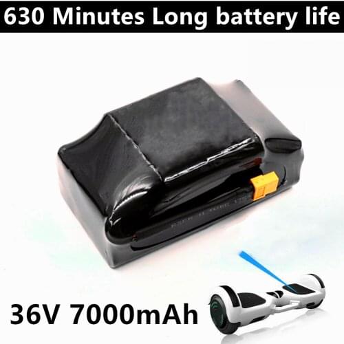 Genuine 36V Battery pack 7000mAh 7Ah Rechargeable Lithium ion Battery for Electric Self Balancing Scooter HoverBoard Unicycle