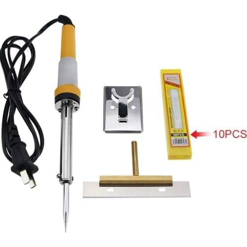 Soldering Iron 60W Electric Welding Solder iron station 220/100V with Glue Clean Tool T Solder Iron Tip with 100mm Blade
