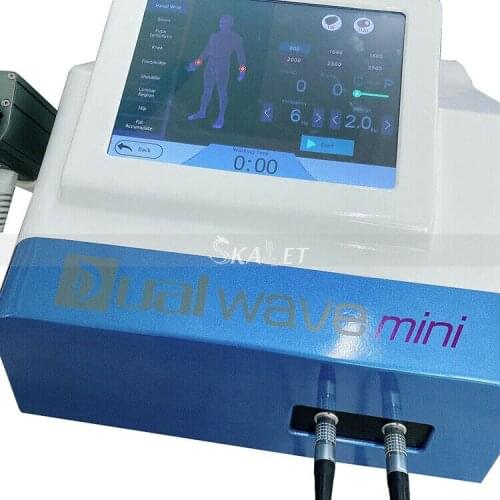 2in 1 Pneumatic Electromagnetic Double Channels Shock Wave Extracorporeal Cellulite Reduction ED Treatment Machine