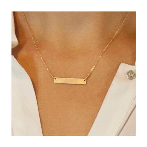 Simple short style clavicle chain necklace for women