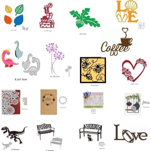 13MA Various Patterns Cutting Dies Stencil Scrapbooking DIY Album Stamp Paper Card Embossing Decor