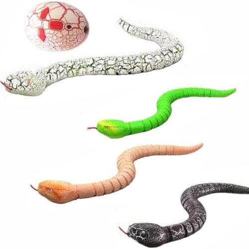 Trick Terrible Prank Toys Novelty RC Snake Infrared Remote Control Egg Rattlesnake Animal Children Funny Gift