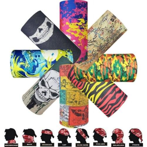 Turban Magic Headband Outdoor Sports Cycling Bike Bicycle Riding Veil Multi Head Scarf Face Bandana, 100PCS