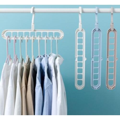 Magic Multi-port Support hangers for Clothes Drying Rack Multifunction Plastic Clothes rack drying hanger Storage Hangers