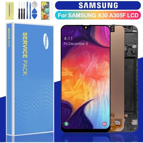 100% Original LCD For Samsung Galaxy A30 LCD Display Touch Screen Digitizer Assembly For Galaxy A30 A305F A305FN A305G A305GT
