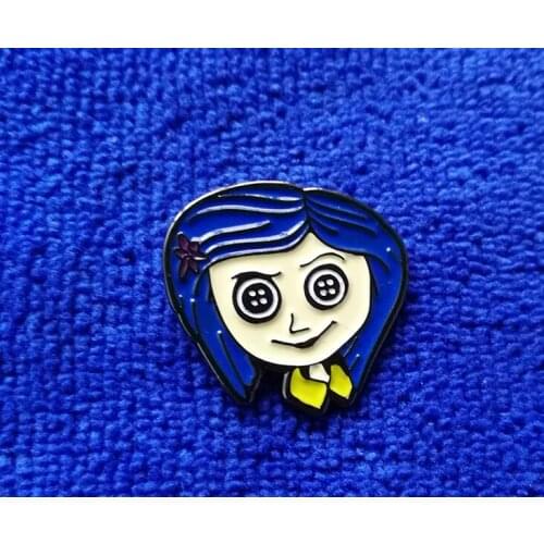 Creepy Dull Girl Enamel Pin brave girl Brooch perfect gift for this creepy big kids' film