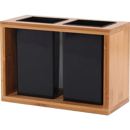 1Pc Flatware Tableware Drying Bamboo Storage Organizer Shelf Holder for Spoon Fork Knife Chopsticks Kitchen Utensils