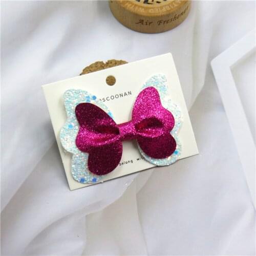 1PCS Lovely Butterfly Bow Select Elastic Bands For Baby Barrette Girls Novelty Hairpin Clips Scrunchy Kids Hair Accessories 2021