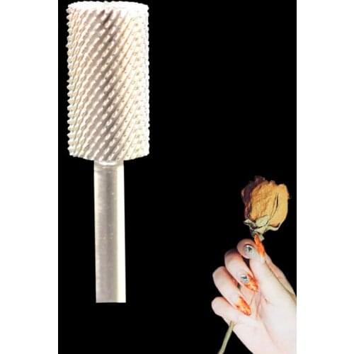 1pcs Carbide Nail Drill Bit - Small Pink & White Bit -F