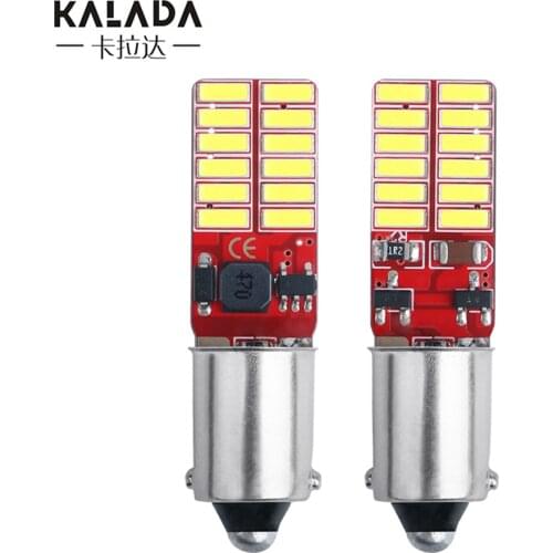 2x Canbus BA9S T4W LED Car Light Bulb T2W T3W H5W 4014smd Interior Car LED Instrument License Plate light 12V 12913 12910 12929