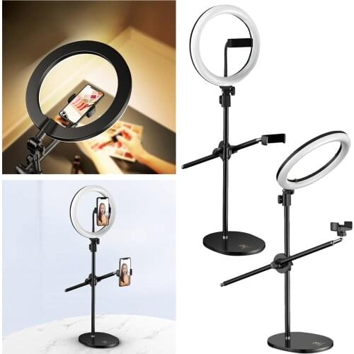 26cm Selfie Ring Light with Phone Holder Stand– Dimmable LED Camera Ringlight for Selfie/Video Recording/Live /YouTube