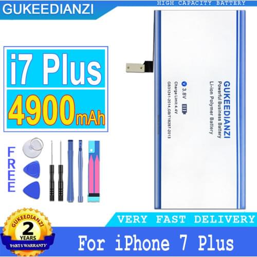 4900mAh GUKEEDIANZI Battery i7 Plus For Apple iPhone 7 Plus iPhone7 Plus iPhone 7Plus iPhone7Plus Big Power Bateria