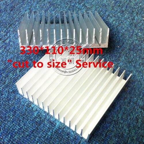 Fast Free Ship Aluminum Radiator 330*110*25MM Aluminium Profile Radiator led heating panel/cooling plate LED Heatsink