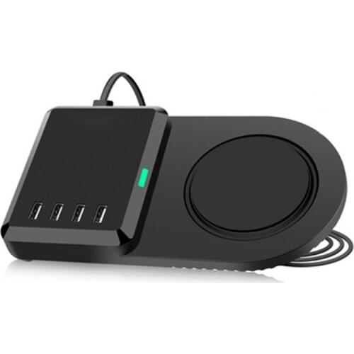 10W QI Wireless Charger Multi USB Quick Charge for iPhone iPad Fast Charging Dock Station, Wireless Charger