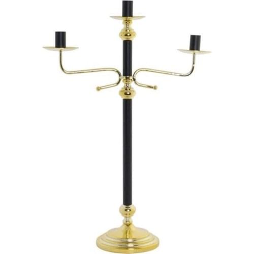 Candelabra Dekodonia Black Golden (39 x 15 x 58 cm)