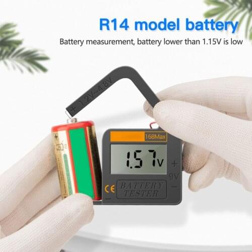 Digital Lithium Battery Capacity Tester 168Max Universal test Checkered load analyzer Display Check AAA AA Button Cell
