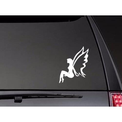Fairy Sitting Up Stickers Window Door Decal Top Quatily Waterproof Rear windshield Decor ZP0425