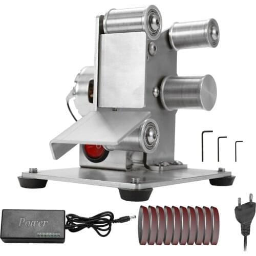 Multifunctional Grinder Mini Electric Belt Sander DIY Polishing Grinding Machine Cutter Edges Sharpener