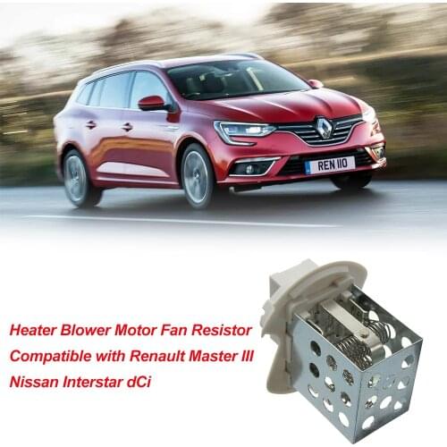 Heater Blower Motor Fan Resistor 8 Pin Compatible with Renault Master III Interstar dCi