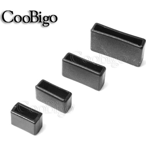 100pcs Plastic Size 5/16" 3/8" 5/8" 3/4" Keeper Belt Loop Square Loop Buckle Dog Collar Harness Backpack Strap Webbing Parts