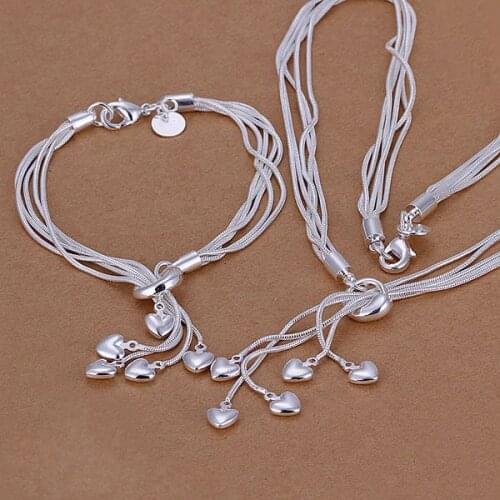 S009 Hot Sale Free Shipping Silver Fine 925 Jewelry Wholesale Sterling-Silver Charms Fashion Heart /achaitoa Acaaitha