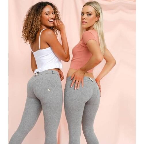 Grey Pants Women Mid Waist Leggings Girls Sportswear Fitness Yoga Leggins Knitted Sport Wear Melody 2020 Winter Drop Shipping
